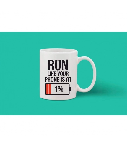 Printed Ceramic Coffee Mug - 1 Pieces, White, 11oz Printed Ceramic Coffee Mug - 1 Pieces, White, 11oz