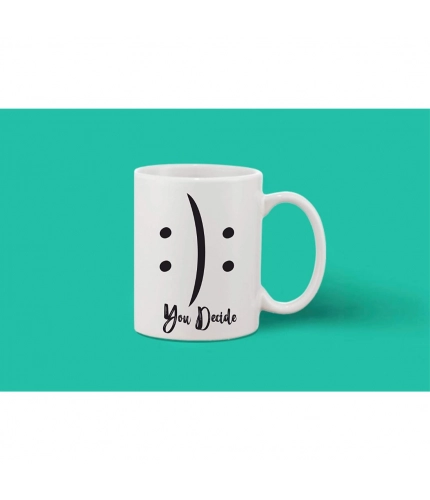 Printed Ceramic Coffee Mug - 1 Pieces, White, 11oz Printed Ceramic Coffee Mug - 1 Pieces, White, 11oz
