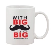 Printed Ceramic Coffee Mug - 1 Pieces, White, 11oz Printed Ceramic Coffee Mug - 1 Pieces, White, 11oz