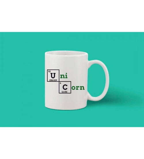 Printed Ceramic Coffee Mug - 1 Pieces, White, 11oz