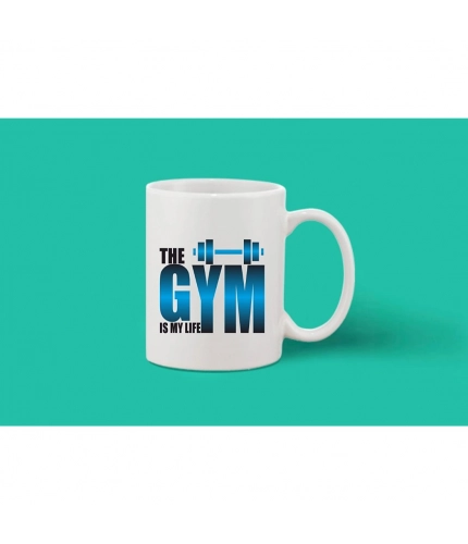 Printed Ceramic Coffee Mug - 1 Pieces, White, 11oz