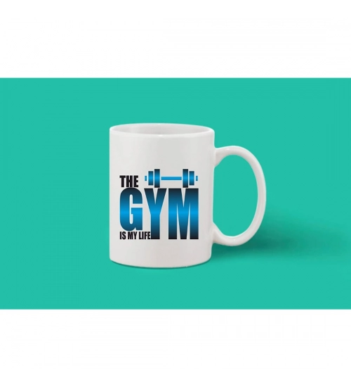 Printed Ceramic Coffee Mug - 1 Pieces, White, 11oz