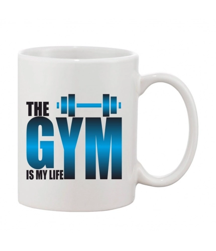 Printed Ceramic Coffee Mug - 1 Pieces, White, 11oz
