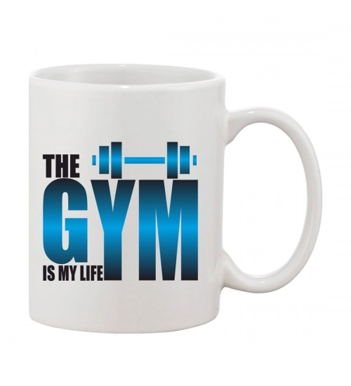 Printed Ceramic Coffee Mug - 1 Pieces, White, 11oz