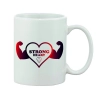 Printed Ceramic Coffee Mug - 1 Pieces, White, 11oz Printed Ceramic Coffee Mug - 1 Pieces, White, 11oz