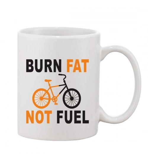 Printed Ceramic Coffee Mug - 1 Pieces, White, 11oz