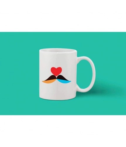 Printed Ceramic Coffee Mug - 1 Pieces, White, 11oz Printed Ceramic Coffee Mug - 1 Pieces, White, 11oz