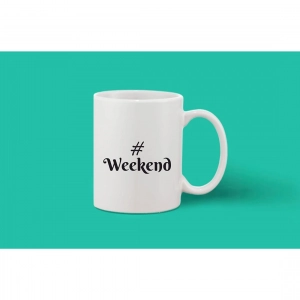Generic Printed Ceramic Coffee Mug - 1 Pieces, White, 11oz