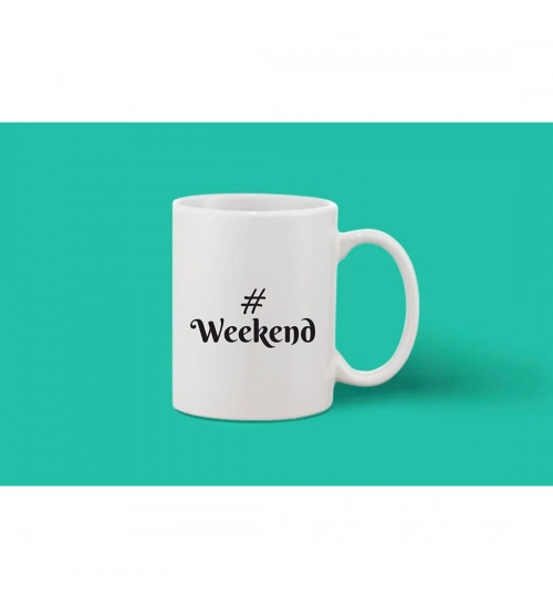 Printed Ceramic Coffee Mug - 1 Pieces, White, 11oz