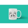 Printed Ceramic Coffee Mug - 1 Pieces, White, 11oz Printed Ceramic Coffee Mug - 1 Pieces, White, 11oz