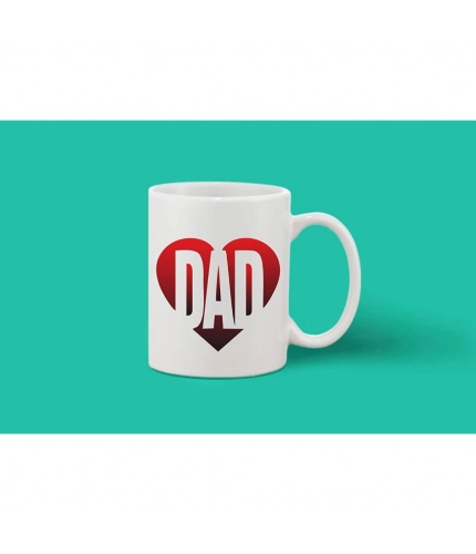 Printed Ceramic Coffee Mug - 1 Pieces, White, 11oz