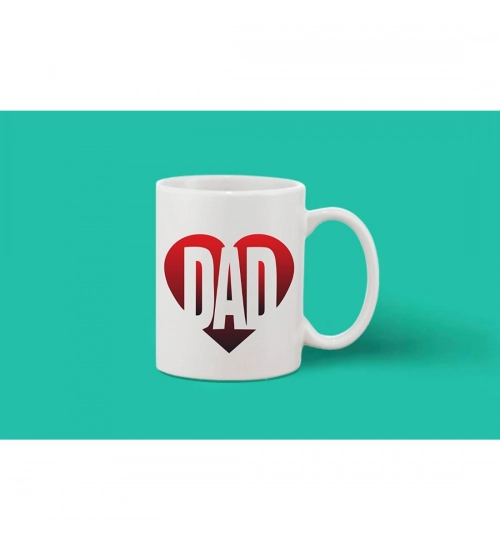 Printed Ceramic Coffee Mug - 1 Pieces, White, 11oz