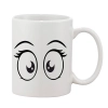 Printed Ceramic Coffee Mug - 1 Pieces, White, 11oz Printed Ceramic Coffee Mug - 1 Pieces, White, 11oz