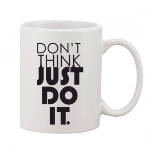 Generic Printed Ceramic Coffee Mug - 1 Pieces, White, 11oz