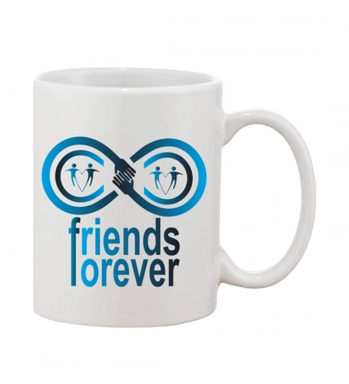 Printed Ceramic Coffee Mug - 1 Pieces, White, 11oz