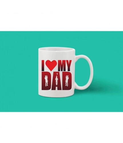Printed Ceramic Coffee Mug - 1 Pieces, White, 11oz