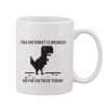 Printed Ceramic Coffee Mug - 1 Pieces, White, 11oz Printed Ceramic Coffee Mug - 1 Pieces, White, 11oz