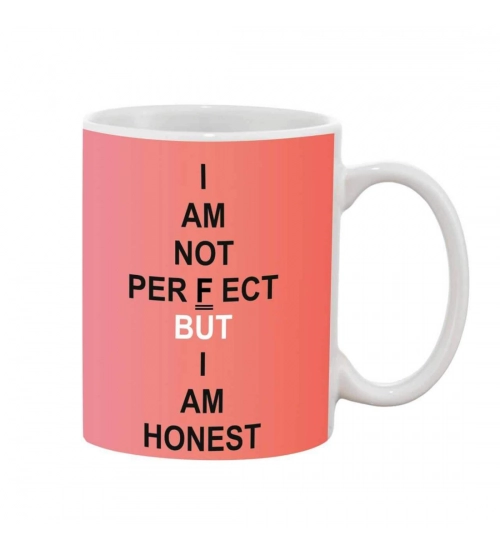 Printed Ceramic Coffee Mug - 1 Pieces, White, 11oz