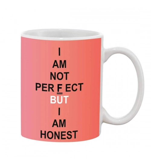 Printed Ceramic Coffee Mug - 1 Pieces, White, 11oz