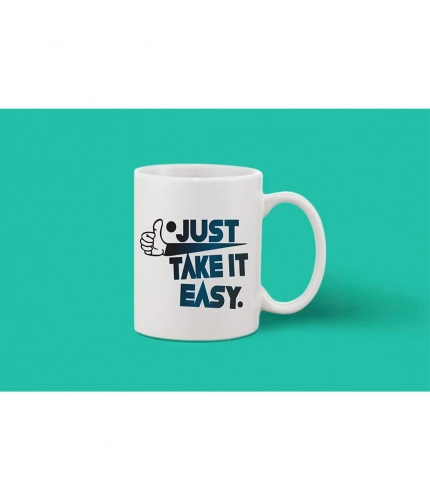 Printed Ceramic Coffee Mug - 1 Pieces, White, 11oz Printed Ceramic Coffee Mug - 1 Pieces, White, 11oz
