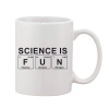 Printed Ceramic Coffee Mug - 1 Pieces, White, 11oz