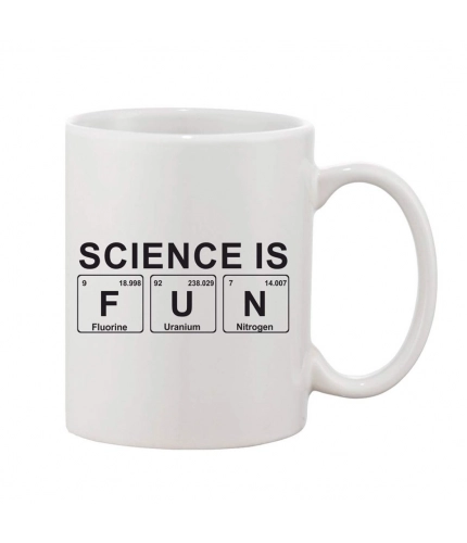 Printed Ceramic Coffee Mug - 1 Pieces, White, 11oz