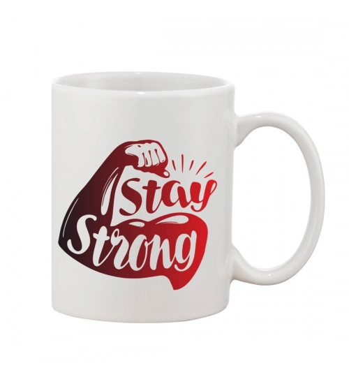 Printed Ceramic Coffee Mug - 1 Pieces, White, 11oz