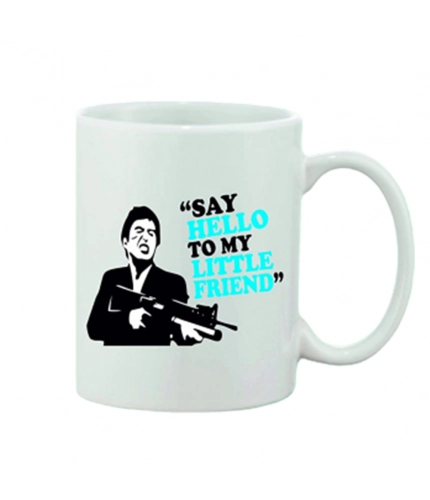 Printed Ceramic Coffee Mug - 1 Pieces, White, 11oz