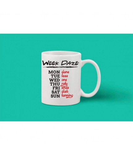 Printed Ceramic Coffee Mug - 1 Pieces, White, 11oz Printed Ceramic Coffee Mug - 1 Pieces, White, 11oz