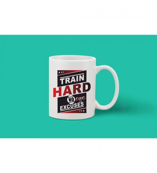 Printed Ceramic Coffee Mug - 1 Pieces, White, 11oz