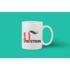 Printed Ceramic Coffee Mug - 1 Pieces, White, 11oz