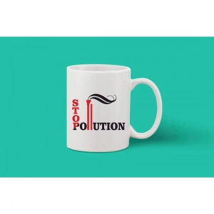Generic Printed Ceramic Coffee Mug - 1 Pieces, White, 11oz