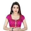 Dropship Women's Nylon, Inner-Cotton Full Stitched Padded Blouse (Pink)