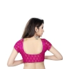 Dropship Women's Nylon, Inner-Cotton Full Stitched Padded Blouse (Pink)