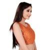 Dropship Women's Satin Silk, Inner-Cotton Full Stitched Padded Blouse (Keri Fenta)