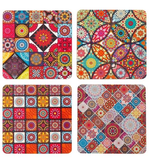 Wooden Coasters for Tea Coffee (Set of 4)