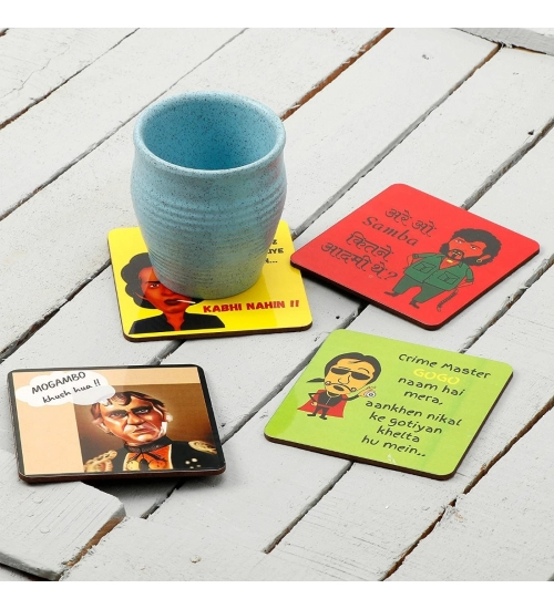 Wooden Coasters for Tea Coffee (Set of 4)