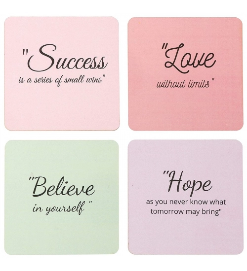 Wooden Coasters for Tea Coffee (Set of 4)