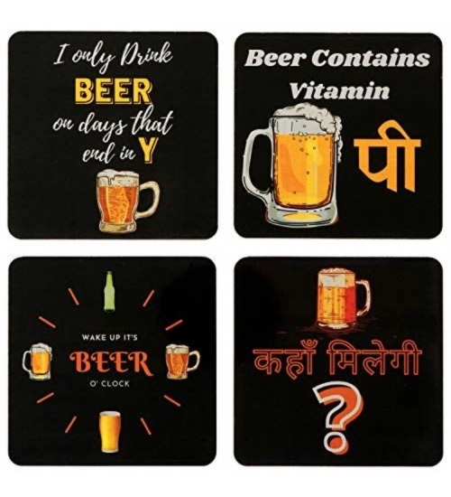 Wooden Coasters for Tea Coffee (Set of 4)