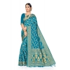 Women's Banarasi Silk Saree (Sky blue, 5-6mtrs) Women's Banarasi Silk Saree (Sky blue, 5-6mtrs)