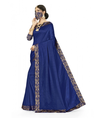 Women's Silk Blend Saree (Neavy blue, 5-6mtrs) Women's Silk Blend Saree (Neavy blue, 5-6mtrs)