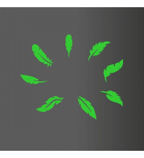 Green Leaf Radium Wall Sticker