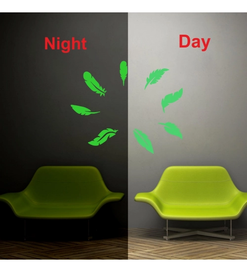 Green Leaf Radium Wall Sticker