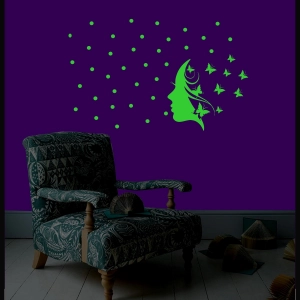 Generic Green Radium Sticker Wall Sticker