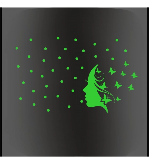 Green Radium Sticker Wall Sticker