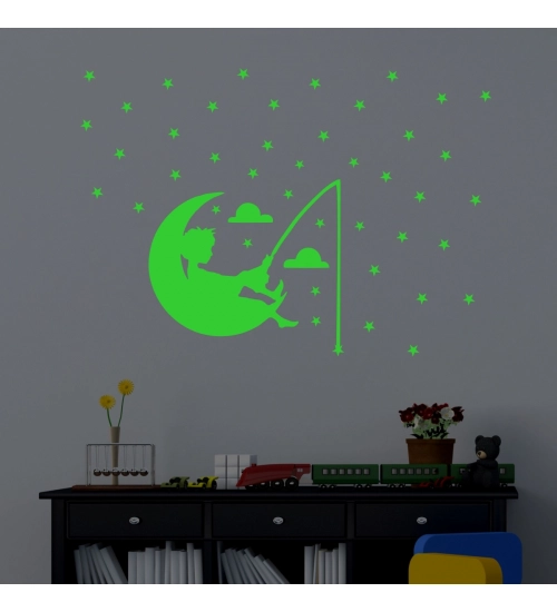 Green Kids Room Decor Radium Wall Sticker