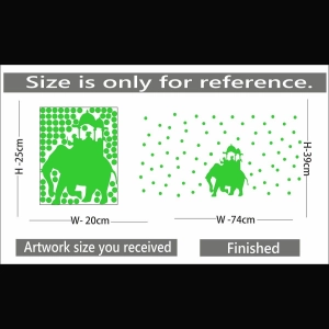 Generic Green Kids Room Decor Radium Wall Sticker