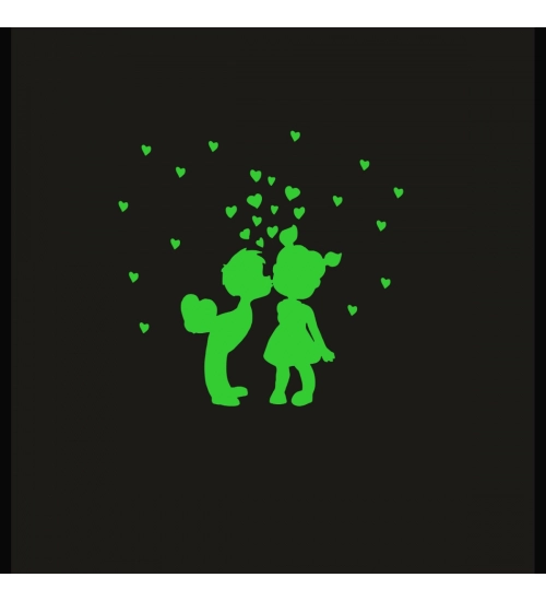 Green Galaxy Of Stars Radium Wall Sticker