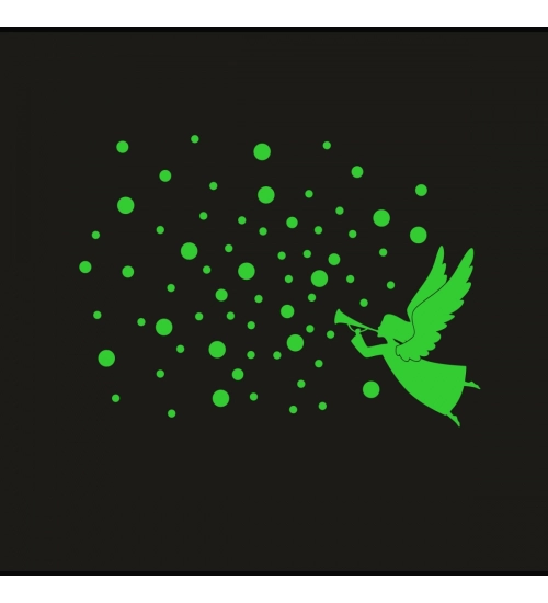 Green Decorative Radium Wall Sticker