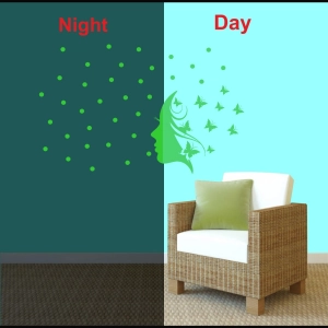 Generic Green Radium Sticker Wall Sticker